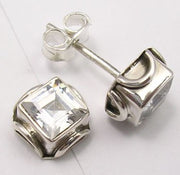 Cercei Argint 925 cu Zirconiu Cubic, 0.7 cm lungime