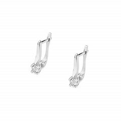 Cercei Aur 14 k cu Diamante 0.02 ct