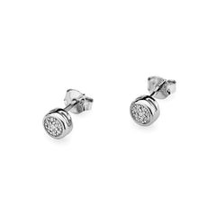 Cercei Aur 14 k cu Diamante 0.09 ct