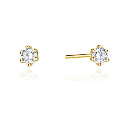 Cercei Aur 14k cu Diamante 0.08 ct