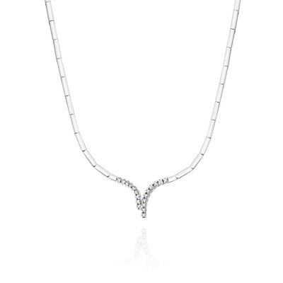 Colier 14 K cu Diamante 0.15 ct