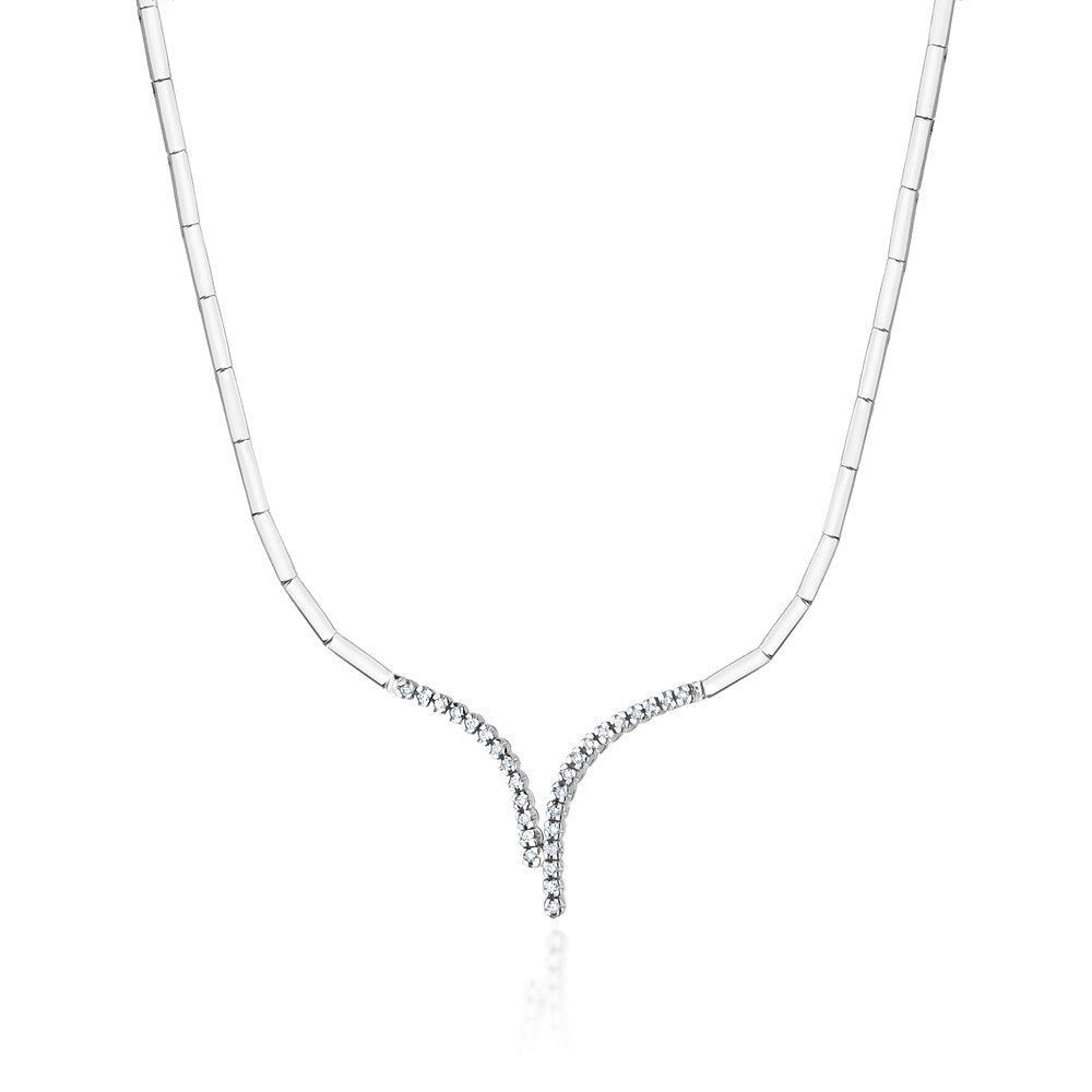 Colier 14 K cu Diamante 0.29 ct