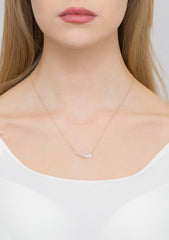 Colier Aripa Aur 14k cu Diamante 0.13 ct