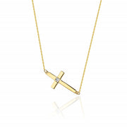 Colier Aur 14K cu Diamant Natural 0.01 ct