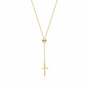 Colier Aur 14K cu Diamant Natural 0.01 ct