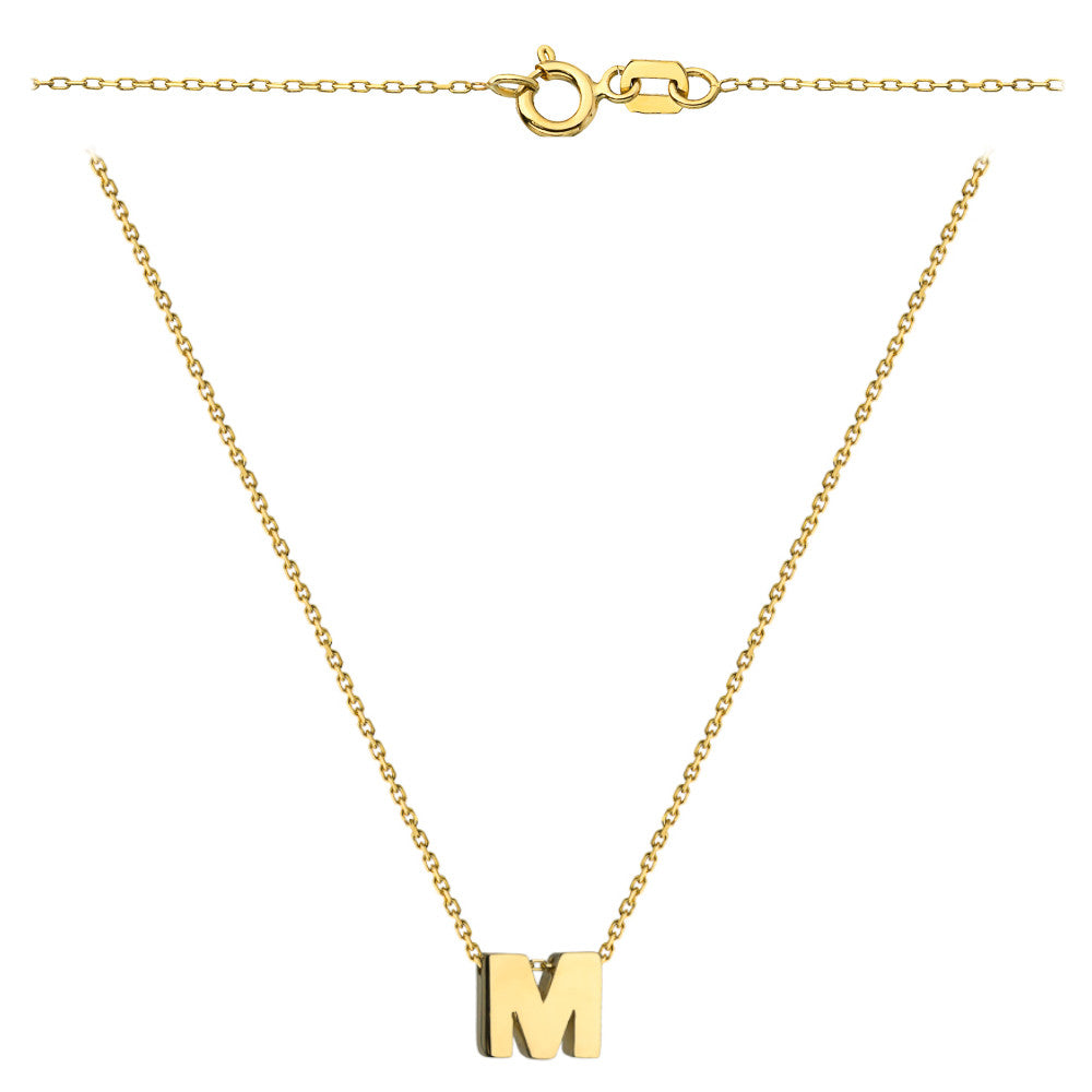 Colier cu Litera M- Aur 14k