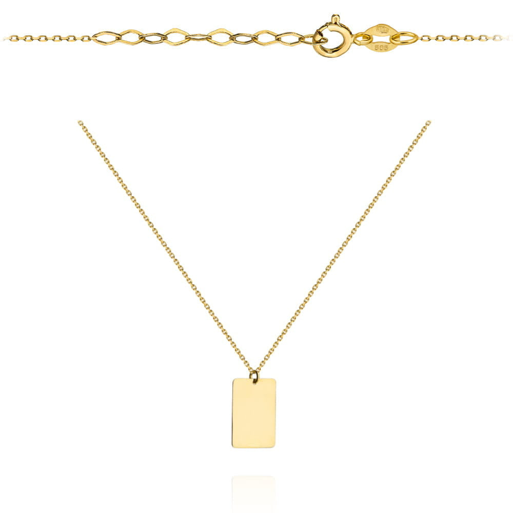 Colier cu Placuta- Aur 14k