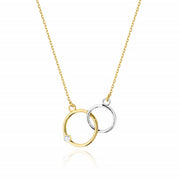 Colier Aur 14K cu Diamant Natural 0.01 ct