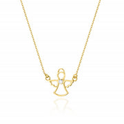 Colier Aur 14K cu Diamant Natural 0.01 ct
