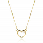 Colier Aur 14K cu Diamant Natural 0.01 ct