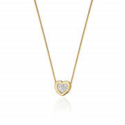Colier Aur 14K cu Diamante Naturale 0.07 ct
