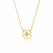 Colier Aur 14K cu Diamante Naturale 0.02 ct