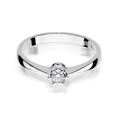 Inel Aur 14 k cu Diamant 0.04 ct