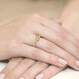 Inel Aur 14 k cu Peridot 0.60 ct