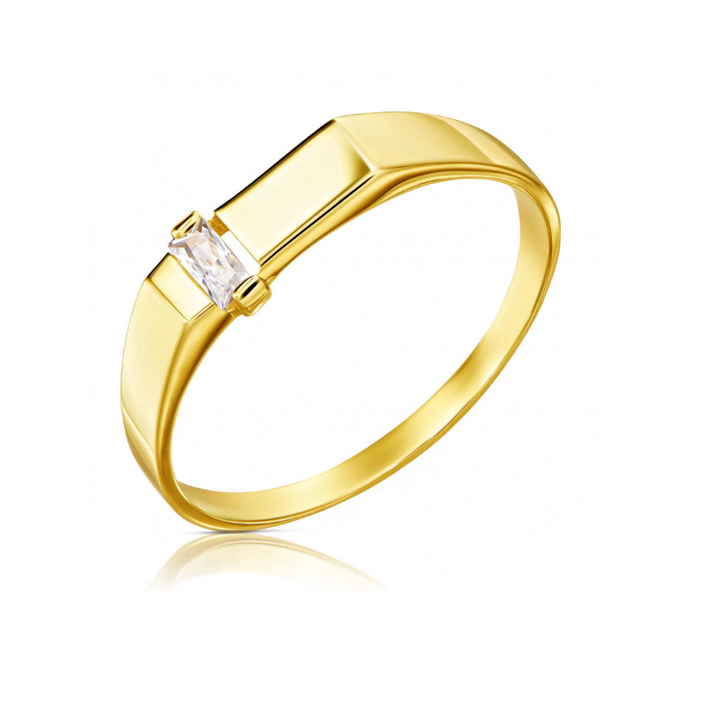 Inel Aur 14k cu Cristal Alb