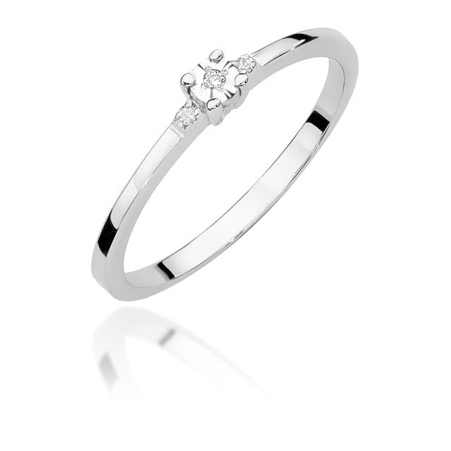 Inel Aur 14K cu Diamant 0.02 ct