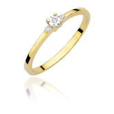 Inel Aur 14K cu Diamant 0.02 ct