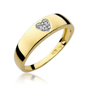 Inel Aur 14K cu Diamante Naturale 0.03 ct