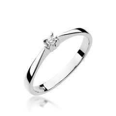 Inel Aur 14k cu Diamant 0.03 ct