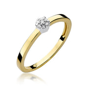 Inel Aur 14K cu Diamante Naturale 0.04 ct