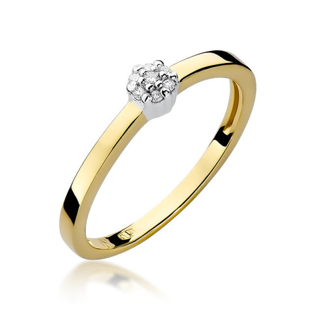 Inel Aur 14k cu Diamant 0.04 ct