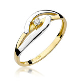 Inel Aur 14k cu Diamant 0.04 ct