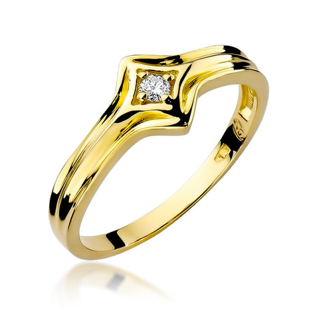 Inel Aur 14K cu Diamant 0.05 ct