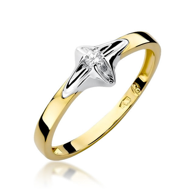 Inel Aur 14K cu Diamant 0.05 ct