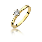 Inel Aur 14K cu Diamant 0.05 ct