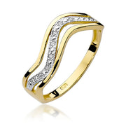 Inel Aur 14K cu Diamante Naturale 0.06 ct