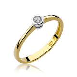 Inel Aur 14K cu Diamant 0.08 ct