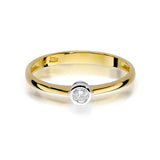 Inel Aur 14K cu Diamant 0.08 ct
