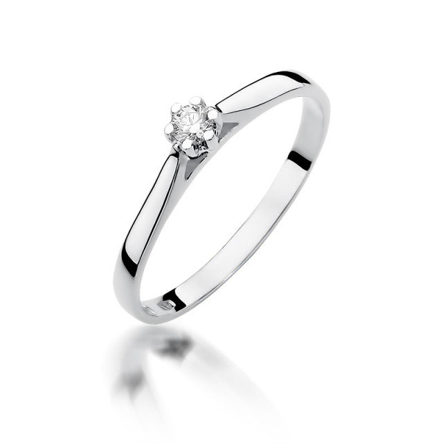 Inel Aur 14k cu Diamant 0.09 ct