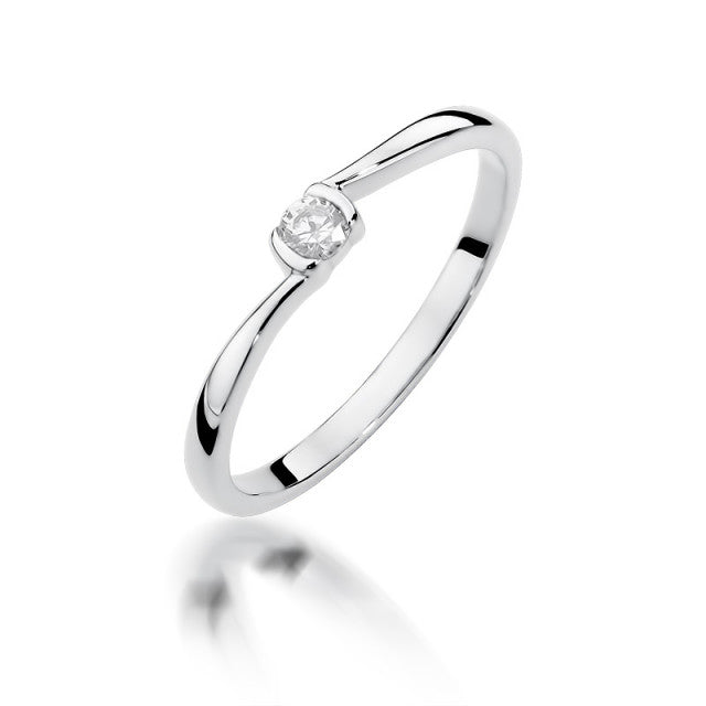 Inel Aur 14k cu Diamant 0.09 ct