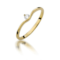 Inel Aur 14k cu Diamant 0.09 ct