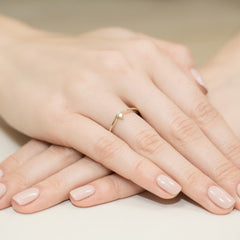 Inel Aur 14k cu Diamant 0.09 ct