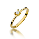 Inel Aur 14k cu Diamant 0.09 ct