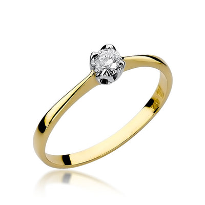 Inel Aur 14k cu Diamant 0,10 ct