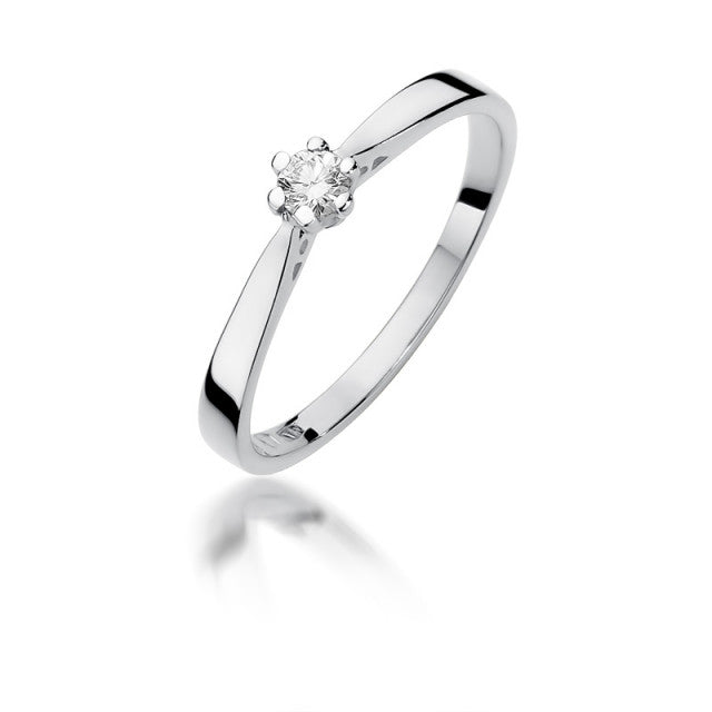 Inel Aur 14K cu Diamant 0.10 ct