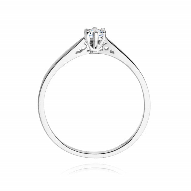 Inel Aur 14K cu Diamant 0.10 ct