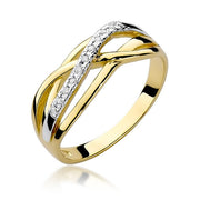 Inel Aur 14K cu Diamante Naturale 0.10 ct