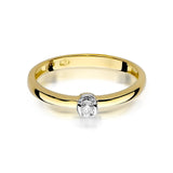 Inel Aur 14k cu Diamant 0.10 ct