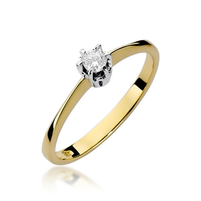 Inel Aur 14K cu Diamant 0.10 ct