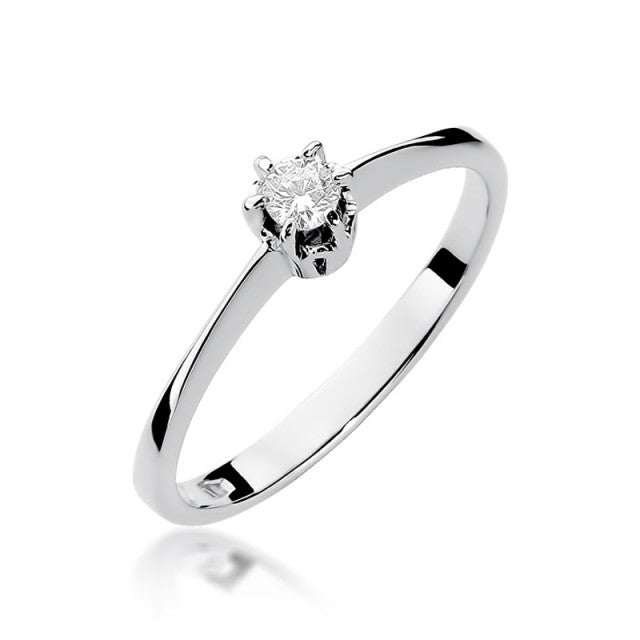 Inel Aur 14K cu Diamant 0.10 ct