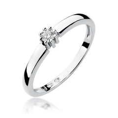Inel Aur 14k cu Diamant 0.10 ct