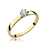 Inel Aur 14K cu Diamant 0.10 ct