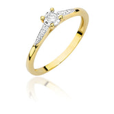 Inel Aur 14K cu Diamant 0.11 ct