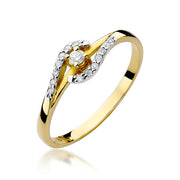 Inel Aur 14K cu Diamante Naturale 0.11 ct