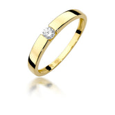 Inel Aur 14K cu Diamant 0.12 ct