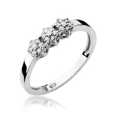 Inel Aur 14k cu Diamant 0.12 ct
